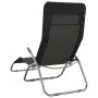 Folding lounger 2 pcs textilene steel with black coating by vidaXL, Loungers - Ref: Foro24-312475, Price: 157,22 €, Discount: %