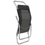 Folding lounger 2 pcs textilene steel with black coating by vidaXL, Loungers - Ref: Foro24-312475, Price: 157,22 €, Discount: %