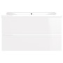 Mueble con lavabo madera de ingeniería blanco brillo de vidaXL, Tocadores de baño - Ref: Foro24-3071555, Precio: 215,91 €, De...