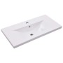 Mueble con lavabo madera de ingeniería blanco brillo de vidaXL, Tocadores de baño - Ref: Foro24-3071555, Precio: 215,91 €, De...