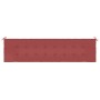 Cojín de banco de jardín tela Oxford rojo tinto 200x50x3 cm de vidaXL, Cojines para sillas y sofás - Ref: Foro24-314098, Prec...