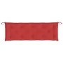 Cojín de banco de jardín tela Oxford rojo 150x50x7 cm de vidaXL, Cojines para sillas y sofás - Ref: Foro24-314962, Precio: 32...