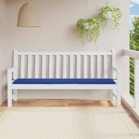 Cojín de banco de jardín tela Oxford azul 200x50x3 cm de vidaXL, Cojines para sillas y sofás - Ref: Foro24-314099, Precio: 23...