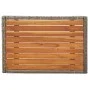 Sillas reclinables jardín 2 uds con mesa ratán sintético gris de vidaXL, Sillas de jardín - Ref: Foro24-319909, Precio: 282,5...