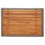 Sillas reclinables jardín 2 uds con mesa ratán sintético gris de vidaXL, Sillas de jardín - Ref: Foro24-319909, Precio: 275,9...