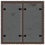 Mesa de jardín superficie cristal ratán PE marrón 55x55x37 cm en Mesas de jardín | Comprar online en Foru.es
