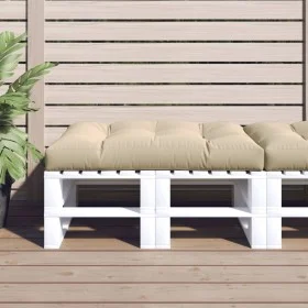 Cojín para sofá de palets de tela beige 120x80x12 cm de vidaXL, Cojines para sillas y sofás - Ref: Foro24-314415, Precio: 52,...