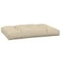 Cojín para sofá de palets de tela beige 120x80x12 cm de vidaXL, Cojines para sillas y sofás - Ref: Foro24-314415, Precio: 52,...