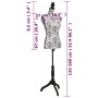 Maniquí busto de mujer exhibición negro y blanco de vidaXL, Galanes de noche - Ref: Foro24-30021, Precio: 75,90 €, Descuento: %