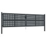 Puerta de jardín acero gris antracita 400x125 cm de vidaXL, Puertas de jardín - Ref: Foro24-154571, Precio: 474,14 €, Descuen...