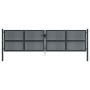 Puerta de jardín acero gris antracita 400x125 cm de vidaXL, Puertas de jardín - Ref: Foro24-154571, Precio: 474,14 €, Descuen...