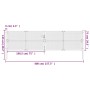 Puerta de jardín acero gris antracita 400x125 cm de vidaXL, Puertas de jardín - Ref: Foro24-154571, Precio: 474,14 €, Descuen...
