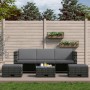 Set de muebles de jardín 4 pzas y cojines ratán sintético gris de vidaXL, Conjuntos de jardín - Ref: Foro24-48145, Precio: 47...