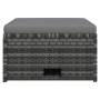 Set de muebles de jardín 4 pzas y cojines ratán sintético gris de vidaXL, Conjuntos de jardín - Ref: Foro24-48145, Precio: 47...