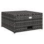 Set de muebles de jardín 4 pzas y cojines ratán sintético gris de vidaXL, Conjuntos de jardín - Ref: Foro24-48145, Precio: 47...