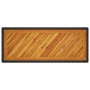 Mesa auxiliar jardín tapa madera ratán PE negro 100x40x75 cm en Mesas de jardín | Comprar online en Foru.es