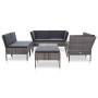 Set de muebles de jardín 8 pzas y cojines ratán sintético gris de vidaXL, Conjuntos de jardín - Ref: Foro24-48954, Precio: 60...