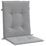 Cojín silla jardín respaldo bajo 4 uds tela Oxford gris de vidaXL, Cojines para sillas y sofás - Ref: Foro24-47551, Precio: 4...