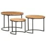 Stackable tables 3 units solid acacia wood by vidaXL, Coffee table - Ref: Foro24-286185, Price: 98,20 €, Discount: %