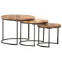 Mesas apilables 3 unidades madera maciza de acacia de vidaXL, Mesas de centro - Ref: Foro24-286185, Precio: 99,33 €, Descuent...