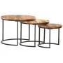 Stackable tables 3 units solid acacia wood by vidaXL, Coffee table - Ref: Foro24-286185, Price: 98,20 €, Discount: %