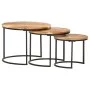 Stackable tables 3 units solid acacia wood by vidaXL, Coffee table - Ref: Foro24-286185, Price: 98,20 €, Discount: %