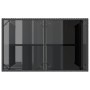 Mesa de jardín superficie de vidrio ratán PE negro 110x68x70 cm en Mesas de jardín | Comprar online en Foru.es