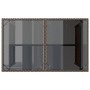 Mesa de jardín superficie vidrio ratán PE marrón 110x68x70 cm en Mesas de jardín | Comprar online en Foru.es