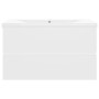 Mueble con lavabo madera de ingeniería blanco de vidaXL, Tocadores de baño - Ref: Foro24-3071549, Precio: 194,41 €, Descuento: %