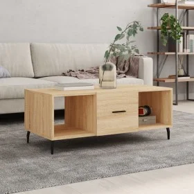 Mesa de centro madera contrachapada roble Sonoma 102x50x40 cm de vidaXL, Mesas de centro - Ref: Foro24-829319, Precio: 49,94 ...