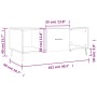 Mesa de centro madera contrachapada roble Sonoma 102x50x40 cm de vidaXL, Mesas de centro - Ref: Foro24-829319, Precio: 50,36 ...