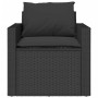 Juego de sofás jardín 4 pzas con cojines ratán sintético negro en Conjuntos de jardín | Comprar online en Foru.es