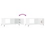Mesa de centro madera contrachapada blanco brillo 90x50x40 cm de vidaXL, Mesas de centro - Ref: Foro24-829462, Precio: 46,14 ...