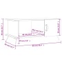 Mesa de centro madera contrachapada blanco brillo 90x50x40 cm de vidaXL, Mesas de centro - Ref: Foro24-829462, Precio: 46,14 ...