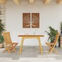 Mesa de comedor de jardín madera maciza de acacia 110x56x75 cm en Mesas de jardín | Comprar online en Foru.es