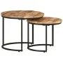 Stackable tables 2 units rough mango wood by vidaXL, Coffee table - Ref: Foro24-337999, Price: 97,79 €, Discount: %