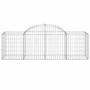 Cestas de gaviones 40 uds forma de arco hierro 200x50x60/80 cm de vidaXL, Maceteros y jardineras - Ref: Foro24-3146296, Preci...