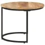 Mesas apilables 2 unidades madera rugosa de mango de vidaXL, Mesas de centro - Ref: Foro24-337999, Precio: 97,79 €, Descuento: %