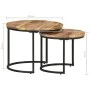 Stackable tables 2 units rough mango wood by vidaXL, Coffee table - Ref: Foro24-337999, Price: 97,79 €, Discount: %