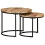 Stackable tables 2 units rough mango wood by vidaXL, Coffee table - Ref: Foro24-337999, Price: 97,79 €, Discount: %