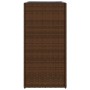 Jardinera de ratán sintético marrón 40x40x80 cm en Macetas y jardineras | Comprar online en Foru.es