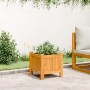 Jardinera con forro madera maciza de acacia 31x31x30 cm en Macetas y jardineras | Comprar online en Foru.es