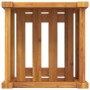 Jardinera con forro madera maciza de acacia 31x31x30 cm en Macetas y jardineras | Comprar online en Foru.es