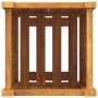 Jardinera con forro madera maciza de acacia 31x31x50 cm en Macetas y jardineras | Comprar online en Foru.es