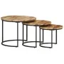 Stackable tables 3 units rough mango wood by vidaXL, Coffee table - Ref: Foro24-338002, Price: 127,40 €, Discount: %
