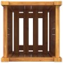 Jardinera con forro madera maciza de acacia 31x31x75 cm en Macetas y jardineras | Comprar online en Foru.es