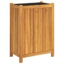 Jardinera con forro madera maciza de acacia 54x31x75 cm en Macetas y jardineras | Comprar online en Foru.es