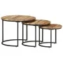 Stackable tables 3 units rough mango wood by vidaXL, Coffee table - Ref: Foro24-338002, Price: 127,40 €, Discount: %