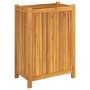 Jardinera con forro madera maciza de acacia 54x31x75 cm en Macetas y jardineras | Comprar online en Foru.es