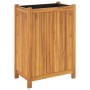 Jardinera con forro madera maciza de acacia 54x31x75 cm en Macetas y jardineras | Comprar online en Foru.es